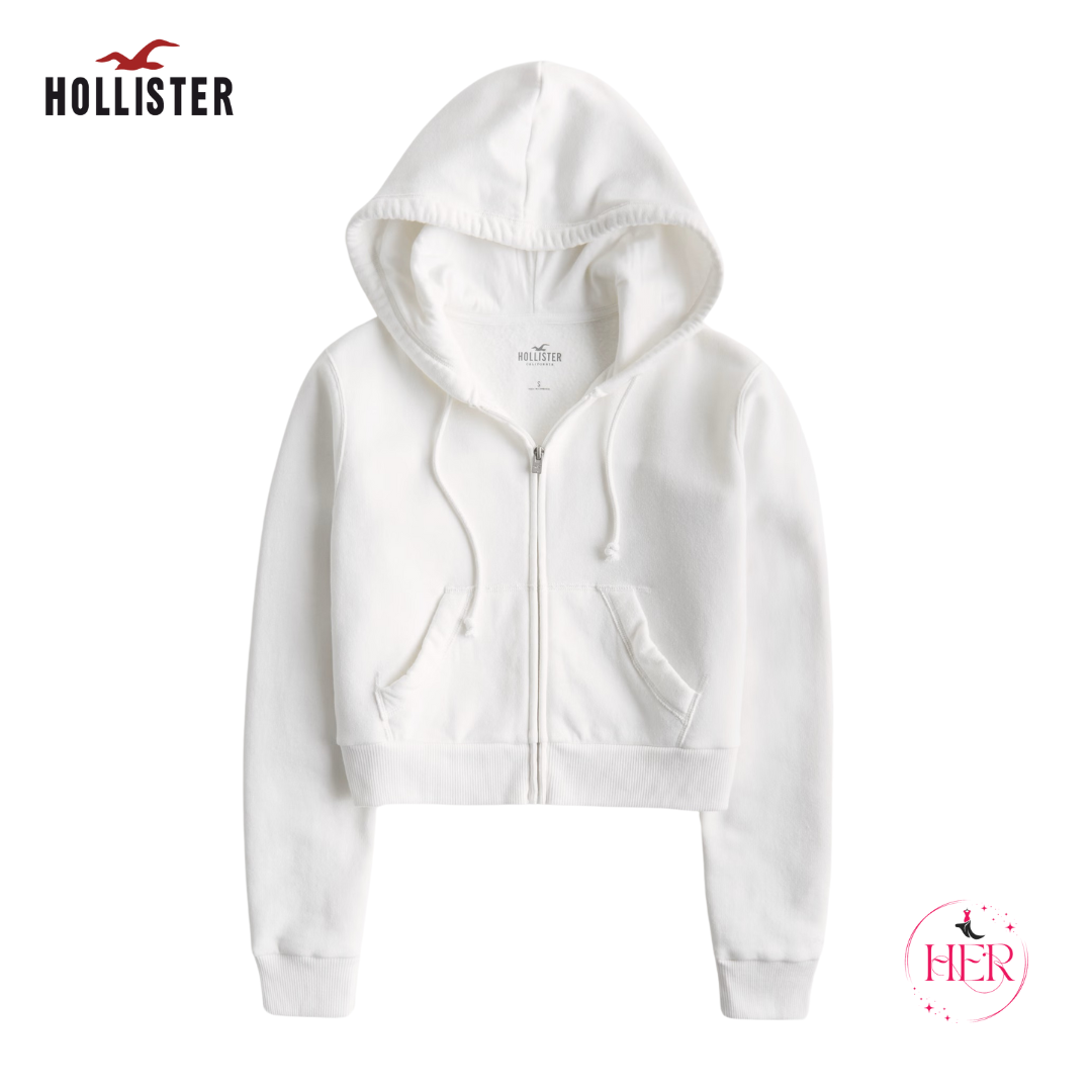 Hollister Feel Good Fleece Mini Zip-Up Hoodie