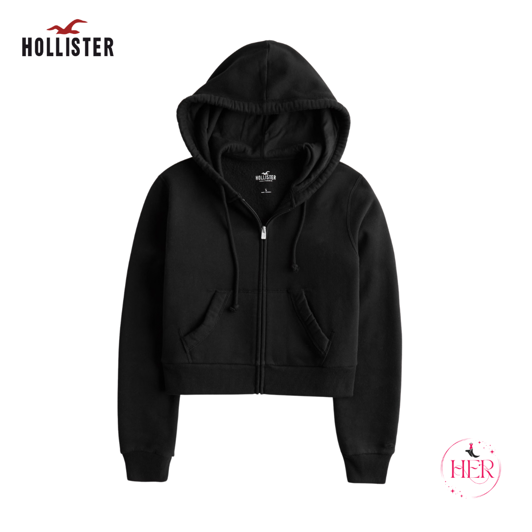 Hollister Feel Good Fleece Mini Zip-Up Hoodie